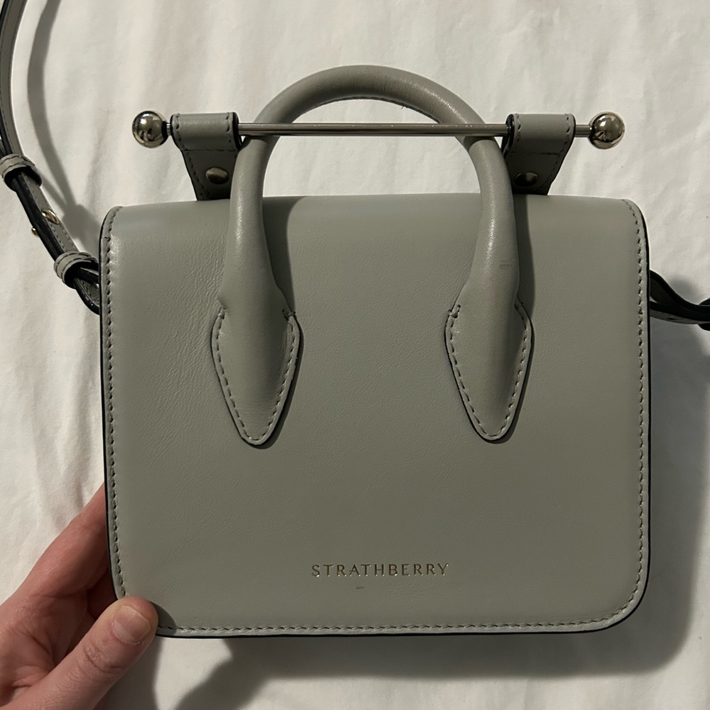 Strathberry Leather Nano Tote Bag